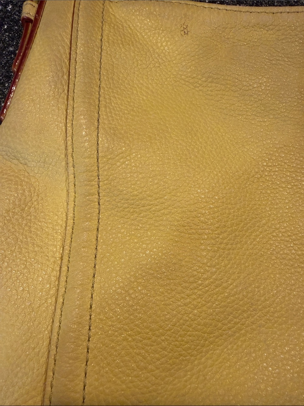kate spade vibrant Yellow Pebbled Leather Shoulder Bag - Picture 5 of 12
